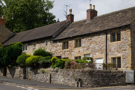 Peak District cottages at Bakewellの写真素材