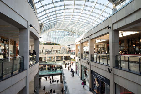 Trinity centre in Leeds, covered shopping mallのeditorial素材
