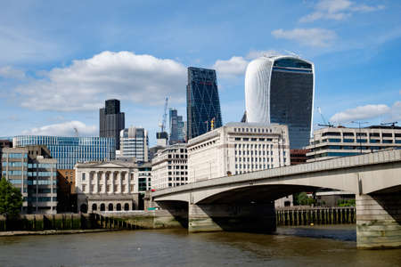 London Bridge, City of London, UKの写真素材