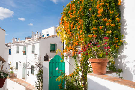 El Acebuchal, near Frigiliana, Spain. Known as the ghost village.の写真素材