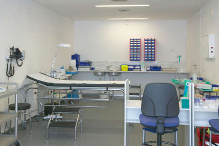 Hospital doctor room with furniture  Horizontal のeditorial素材