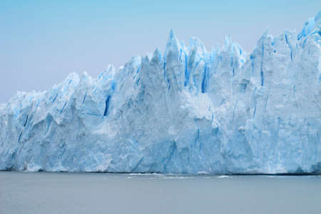 Patagonian landscape with lake and glacier  Horizontal の写真素材