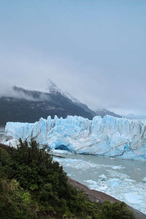 Patagonian landscape with glacier and lake  Perito Moreno  Argentina 
