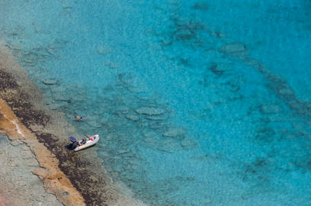 Beach at Imeri Gramvousa Bay. Crete. Greece. の写真素材