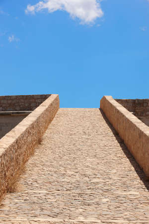 Fortress of Fortezza in Rethymno. Crete. Greece. Verticalのeditorial素材