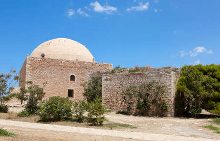 Fortress of Fortezza in Rethymno and the Mosque. Crete. Greece. Horizontalのeditorial素材