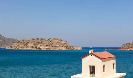 Spinalonga island in Crete near Elounda. Greece. Horizontalのeditorial素材
