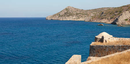 Spinalonga fortress in Crete near Elounda. Greece. Horizontalのeditorial素材
