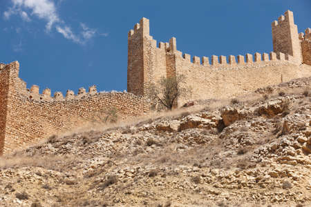 Picturesque town in Spain. Defending wall. Albarracin. Teruel. Horizontalの写真素材