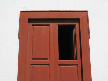 Rusty wooden door in Spain. Canary Island. Horizontal format