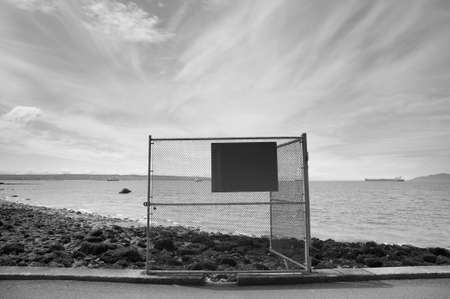 Fence in Stanley Park in Vancouver. British Columbia. Canadaの写真素材