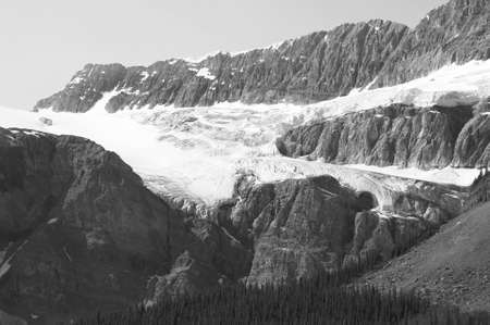 Crowfoot Glacier in Icefield parkway. Alberta. Canada. Horizontalの写真素材