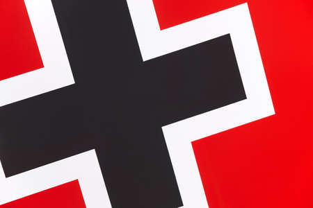 Flag detail of the german army. Second War World. Horizontalの写真素材