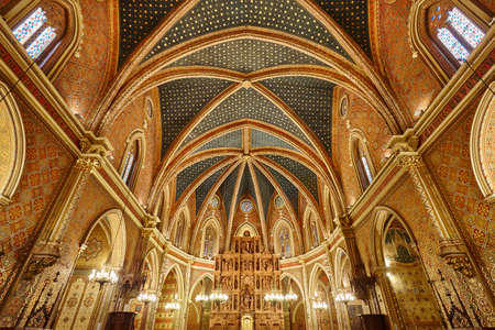 San Pedro church interior. Teruel highlight heritage. Spain tourism. Catholicのeditorial素材