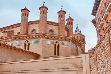 Mudejar art in Teruel. San Pedro apse. Spain heritage landmarkのeditorial素材