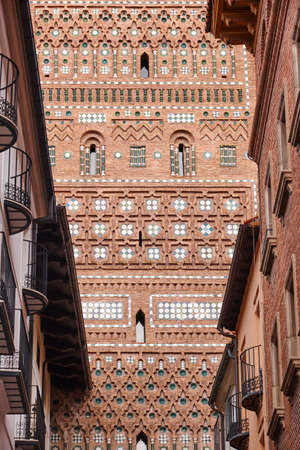 El Salvador. Mudejar art tower in Teruel. Spain heritage. Architectureのeditorial素材
