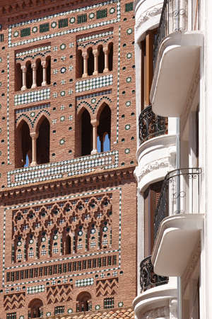 El Salvador. Mudejar art tower in Teruel. Spain heritage. Architectureのeditorial素材
