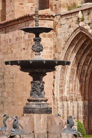 Picturesque street in Teruel. Mora de Rubielos. Spain heritage tourismの写真素材