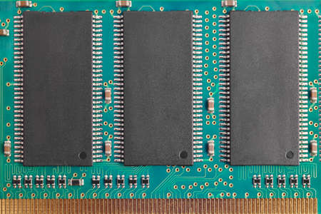 Motherboard with processors. Technology background. Data industry. Integated circuit. Computing