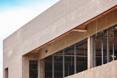 Modern building under construction. Architecture industry. Horizontalの写真素材