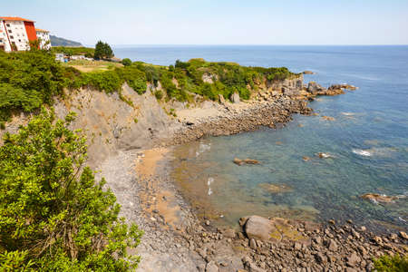 Spanish coastline in Basque country. Bermeo beach. Spainの写真素材