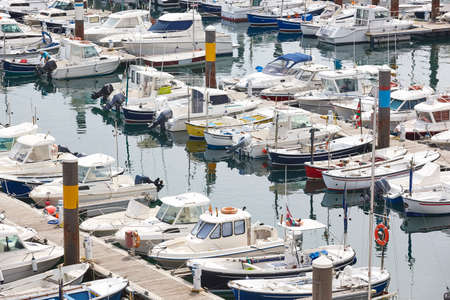 Traditional fishing village harbor of Bermeo. Basque country. Spainのeditorial素材