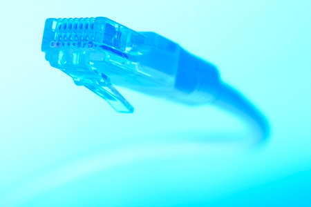 cable lan internet wire data connection. Networking and communication