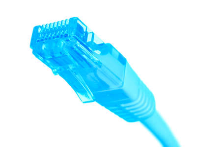 cable lan internet wire data connection. Networking and communication