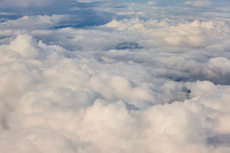 White clouds in the sky. Clodscape cumulus environmentの写真素材