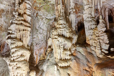 Campanet caves in Mallorca. Geological and mineral. Balearic islands. Spain