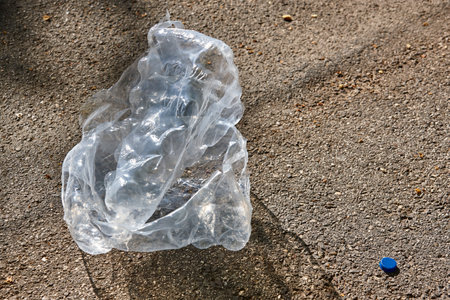 Plastic waste. Disposable management. PVC pollution. Global warning. Environmental industryの写真素材