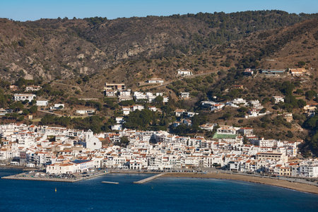 Port de la Selva. Picturesque mediterranean village. Costa Brava. Spainの写真素材