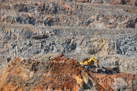 Open cast minery. Corta Atalaya. Minas de Riotinto. Huelva, Spain