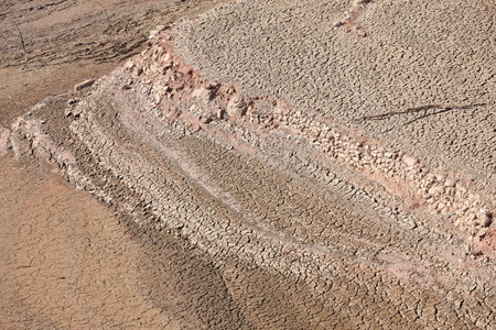 Climate change and water crisis. Dry and cracked land