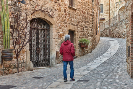 Traditional medieval village of Pals. Costa Brava, Girona, Spain