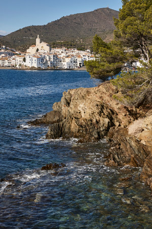 Picturesque mediterranean village of Cadaques. Costa Brava, Girona. Spain