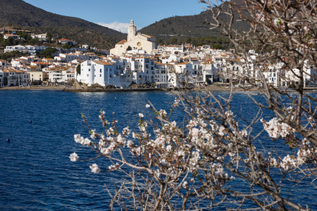 Picturesque mediterranean village of Cadaques. Costa Brava, Girona. Spainの写真素材
