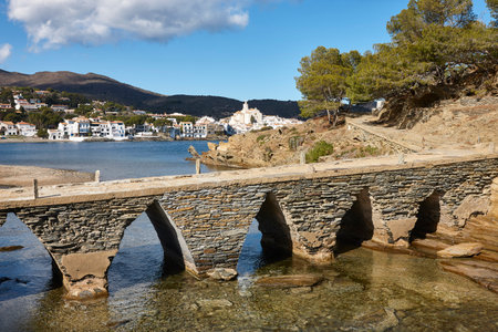 Picturesque mediterranean village of Cadaques. Costa Brava, Girona. Spainの写真素材