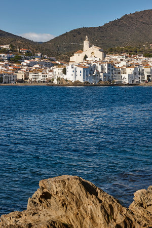 Picturesque mediterranean village of Cadaques. Costa Brava, Girona. Spainの写真素材