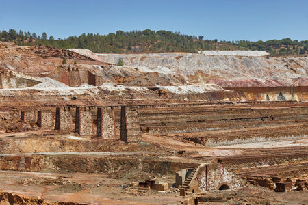 Rusty open cast mine of Riotinto. Huelva, Andalusia. Spainの写真素材