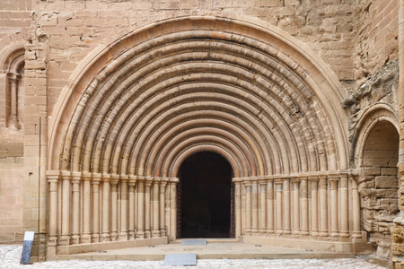 Romanesque monastery of Santa Maria de Sijena. Huesca, Aragon, Spainの写真素材