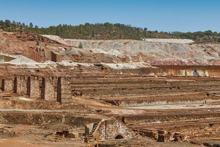 Rusty open cast mine of Riotinto. Huelva, Andalusia. Spainの写真素材