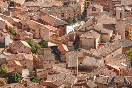 Historic town of Daroca, urban landscape. Zaragoza. Aragon, Travel Spainの写真素材