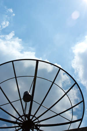 Satellite On Skyの写真素材