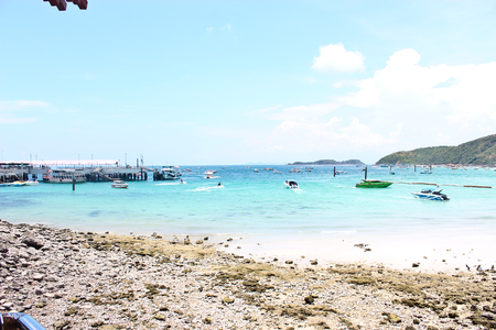Beach tourist activities in the seaの写真素材