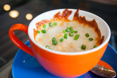 cheese in cupの写真素材