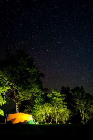 camping and starの写真素材