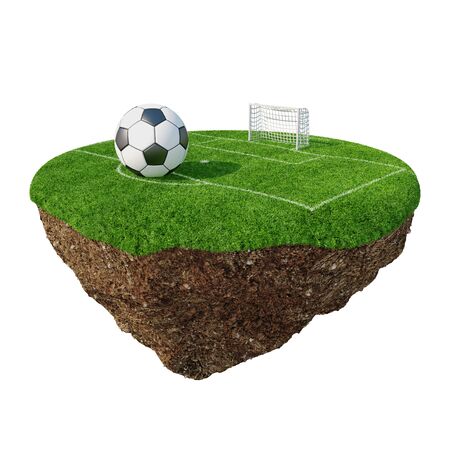 Green peace island footballの写真素材