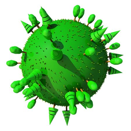 planet cartoonの写真素材