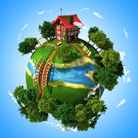 Planet Villageの写真素材